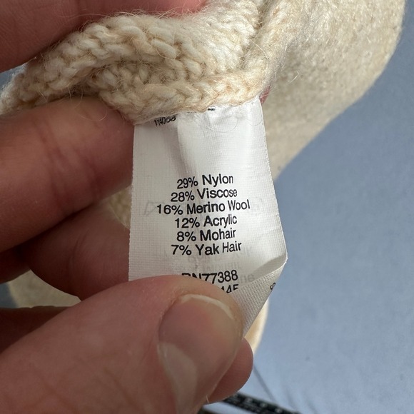 Madewell Knit Crewneck Sweater Long Sleeve Casual Women Beige Size Small - Picture 6 of 10